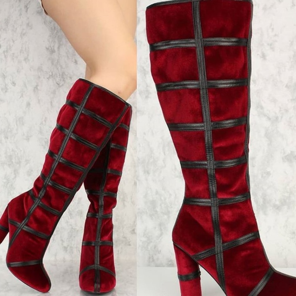 Wine Color Boots